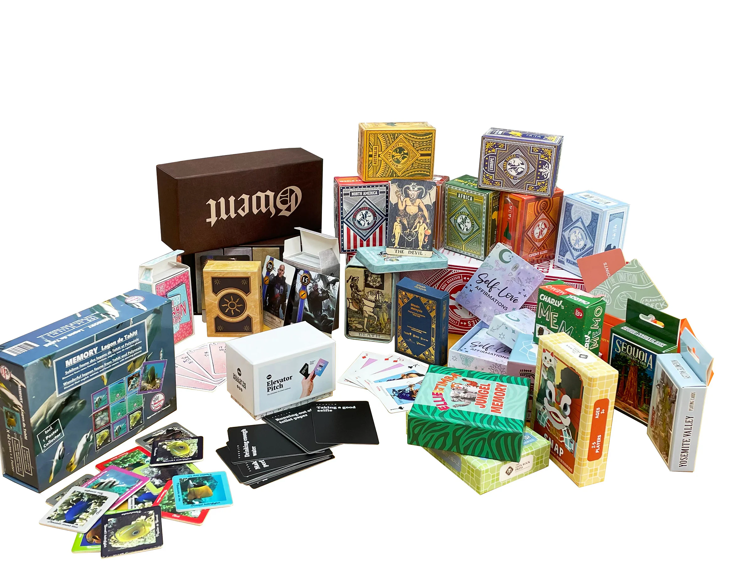 Types de cartes et de jeux